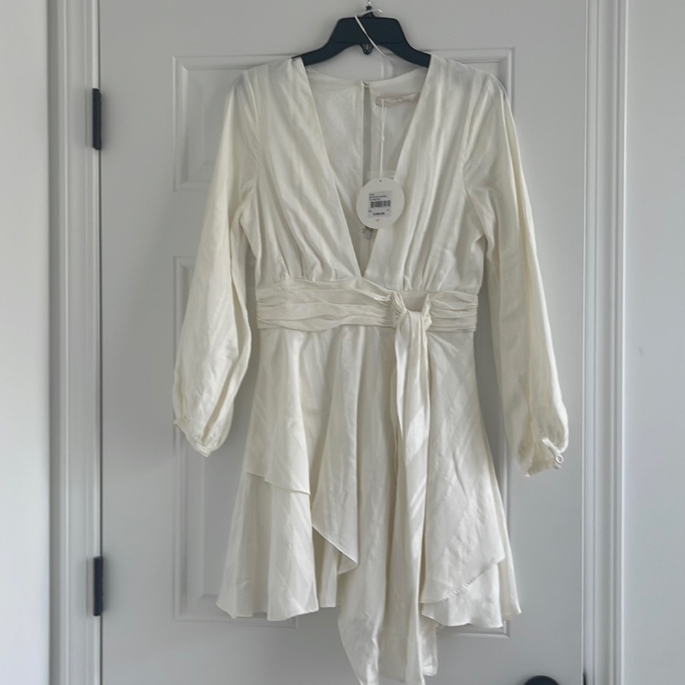 La Maison Talulah dress size small white. Note color is more cream than white